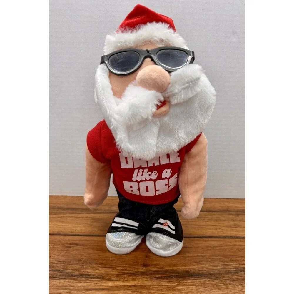 Gemmy Animated Dancing Singing Santa Dance Like A Boss Christmas Plush